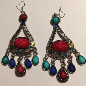 Boho style chandelier earrings